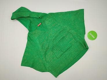 narzutka khaki: Classic, Ponczo damskie, rozmiar One size — 3