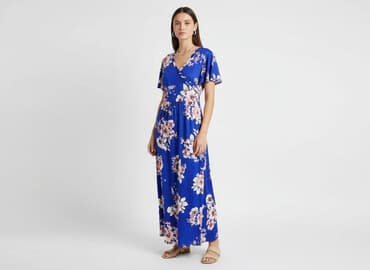 zwiewna sukienki na wesele maxi: Sukienka damska, rozmiar S — 5