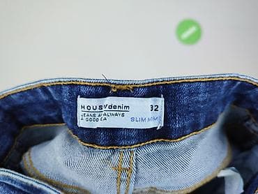 blue jeans tekst: House of Denim, Jeansy damskie, rozmiar 2XS — 5