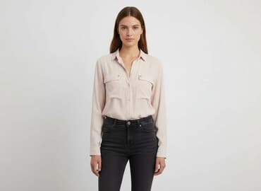 klapki hermes bezowe: House, Koszula damska, rozmiar S — 6