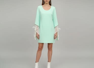 modne sukienki na komunię dla mamy: Sukienka damska, rozmiar M — 1