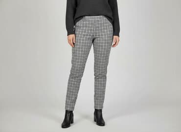 spodnie stradivarius mom jeans: Stradivarius, Spodnie materiałowe damskie, rozmiar 2XL — 7