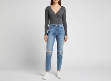 białe body na długi rękaw: Body damskie, rozmiar S — 5