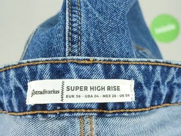 szorty z wysokim stanem czarne: Stradivarius, Szorty damskie, S — 4