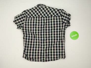 koszula w bialo niebieska krate damska: Women`s shirt, size M — 4