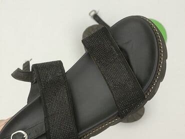 czarne sandały na platformie ccc: Sandały damskie, rozmiar 39 — 6