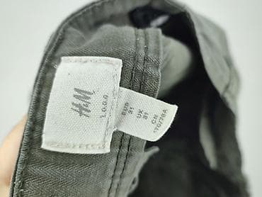 cargo pull and bear: Męskie spodnie cargo H&M - Fason: cargo, z wieloma kieszeniami - — 4
