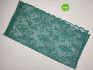 żaluzje: Zielona koronka materiałowa – panel/kupon - Tkanina koronkowa w — 2