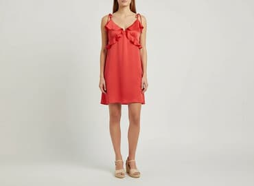 piękne czerwone sukienki na wesele: Sukienka damska, rozmiar S — 5