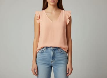 bluzki brzoskwiniowa: Sinsay, Bluzka damska, rozmiar M — 7