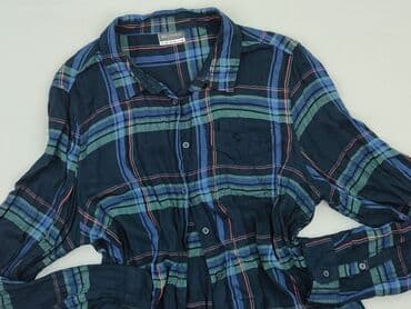 koszula w bialo niebieska krate damska: Women`s shirt, size 2XL — 2