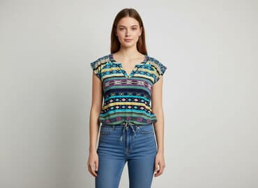 bluzka w kwiaty new yorker: Yessica, Bluzka damska, rozmiar M — 7