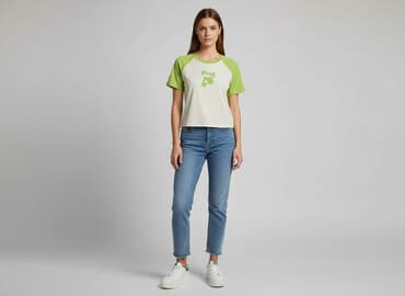 zielone t shirty zara: Shein, T-shirt damski, rozmiar L — 1