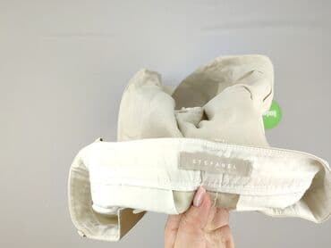 klapki hermes bezowe: Stefanel, Spodnie materiałowe damskie, rozmiar S — 4