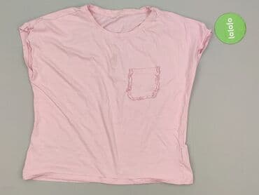 różowe t shirty oversize: T-shirt damski, rozmiar L — 2