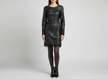 sukienka i długie kozaki: Women`s dress, size S — 1