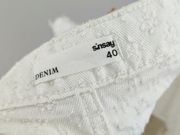 sinsay biale spodenki: Sinsay, Szorty damskie, rozmiar L — 4