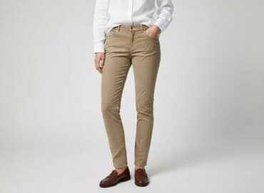 beżowe buty na koturnie ccc: H&M, Spodnie materiałowe damskie, rozmiar L — 7