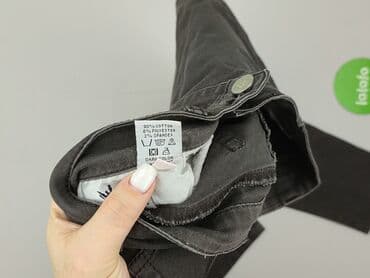 szare szerokie jeansy: Jeansy damskie, rozmiar S — 5