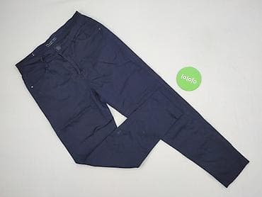 jeans wide: Spodnie materiałowe damskie, rozmiar L — 2