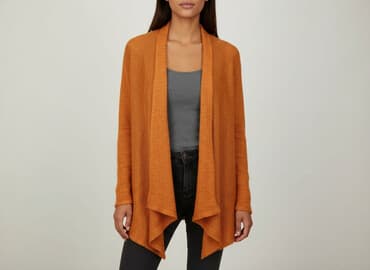 szyfonowa narzutka: Kardigan damski, rozmiar S — 5