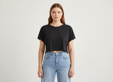 cropp bluzki z krótkim rękawem: Miso, Top damski, rozmiar L — 6