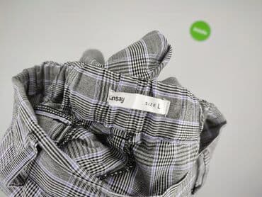 spodnie w panterkę sinsay: Spodnie materiałowe damskie, rozmiar L — 5