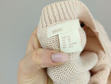 sweter z kwadratów: Basic, Sweter damski, rozmiar XS — 4