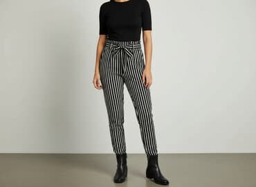 terranova spodnie z wysokim stanem: Spodnie materiałowe damskie, rozmiar S — 7