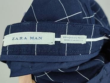 mango tshirt: Męskie spodnie ZARA MAN w kratę windowpane. - Kolor: granatowy z — 6