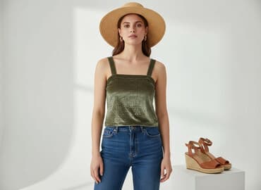 bluzki złotą nitką: Top damski, rozmiar M — 5