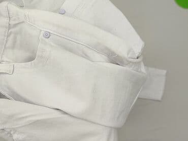 biale szerokie jeansy: Jeansy damskie, rozmiar XS — 6