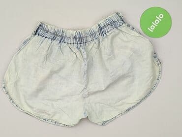 krótkie spodenki na szerokie biodra: Denim, Szorty damskie, rozmiar S — 3