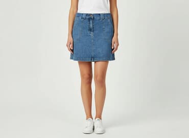 spódniczka dżinsowe z wysokim stanem: Spódnica damska, rozmiar S — 7