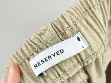 Spodnie materiałowe: Reserved, Spodnie materiałowe damskie, rozmiar L — 4