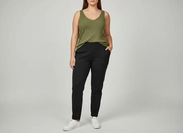 długie spodnie damskie dla wysokich: Shein, Spodnie materiałowe damskie, rozmiar 3XL — 8