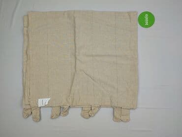 poszewka na poduszkę 40x40: Beżowe zasłony panelowe z troczkami - Zestaw zasłon w kolorze jasnego — 3