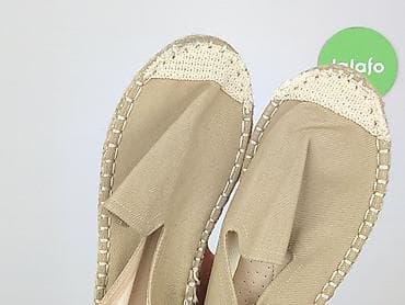 bape klapki: Męskie espadryle w kolorze beżowym, rozmiar 40. - Cholewka — 6