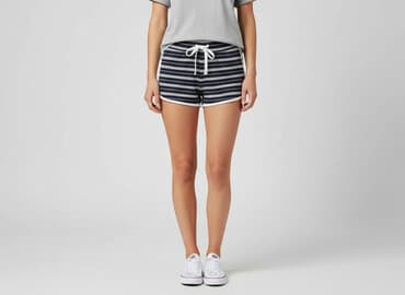 krótkie spodenki w paski him: Szorty damskie, rozmiar S — 6