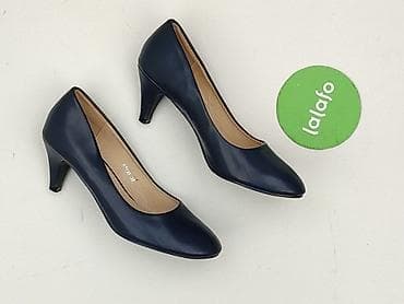 ccc koturna: Granatowe czółenka na obcasie - Klasyczny fason z zaokrąglonym — 2