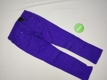 fioletowe jeansy damskie: Review, Spodnie materiałowe damskie, rozmiar XS — 3