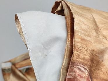 obrus 200x150: Zasłony dekoracyjne w liście – komplet 2 szt. - Materiał: tkanina — 5