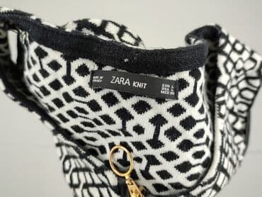 czarna sukienka ze srebrnymi dodatkami: Zara, Sukienka damska, L — 4