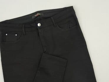 legginsy woskowane wysoki stan: Material trousers for women, size XS (EU 34) — 1