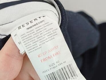 granatowe chinosy damskie: Spodnie materiałowe damskie, rozmiar L — 5