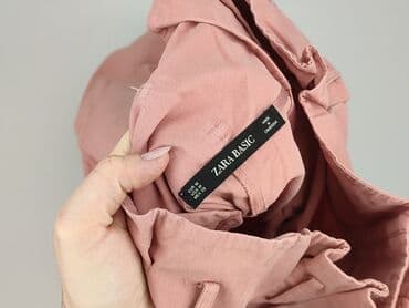 woskowane legginsy z wysokim stanem zara: Zara, Material trousers for women, M — 4