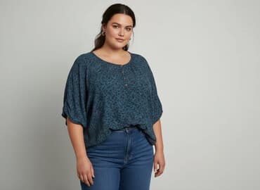 długość koszulki a wzrost: Bluzka damska, 6XL — 6