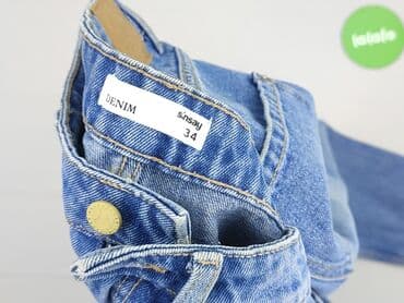 sinsay katany jeansowe: DENIM JEANS, Jeansy damskie, rozmiar XS — 4
