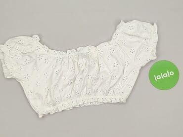 bluzka z bufiastymi rekawami: Top damski, rozmiar S — 3