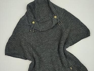 ponczo szare: Ponczo damskie, rozmiar One size — 1